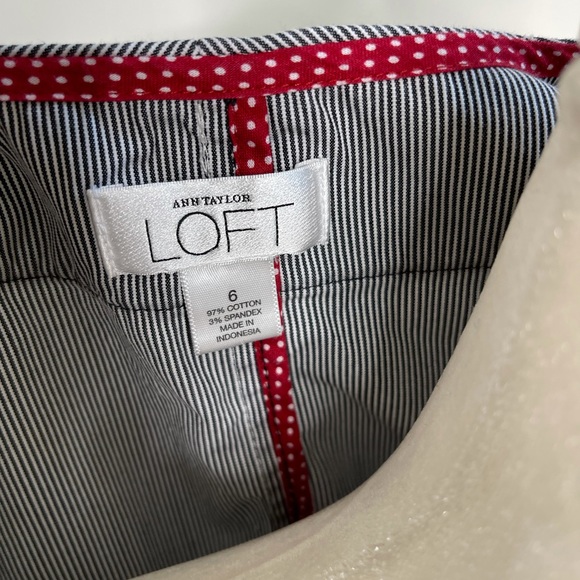LOFT Blue/Black & White Striped Bolero Jacket. - Picture 11 of 12